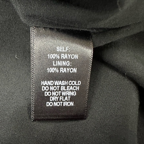 LULU’S take me black floral BOUQUET wrap around dress sz  S - Picture 10 of 12